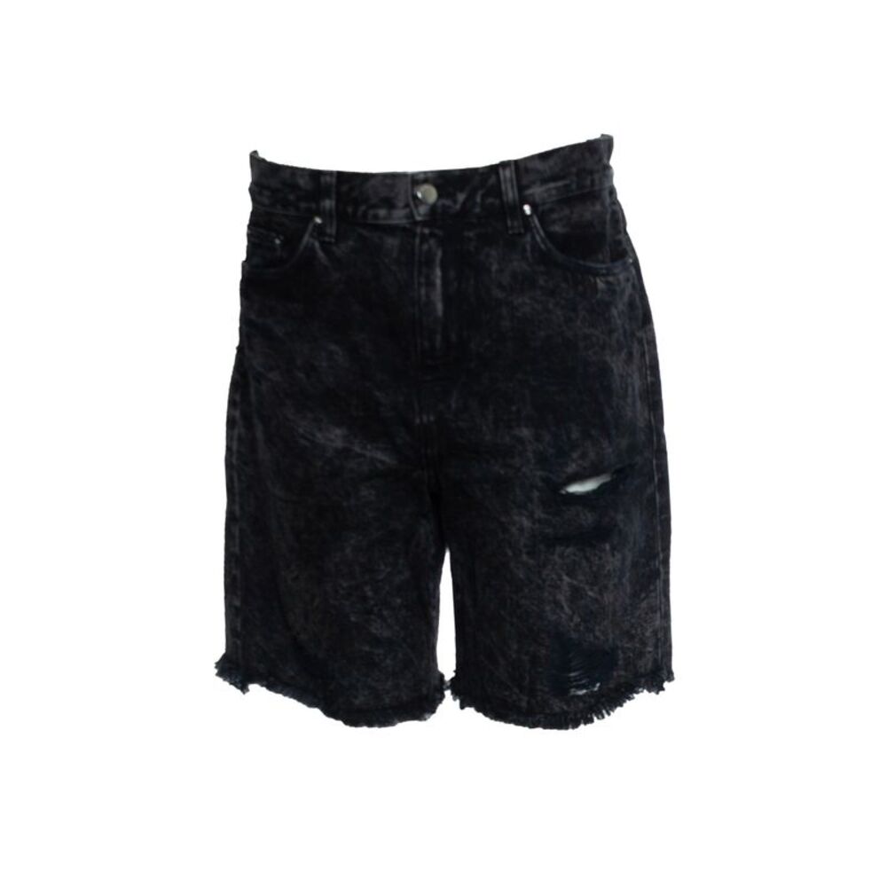 Amiri, Trasher denim shorts in black